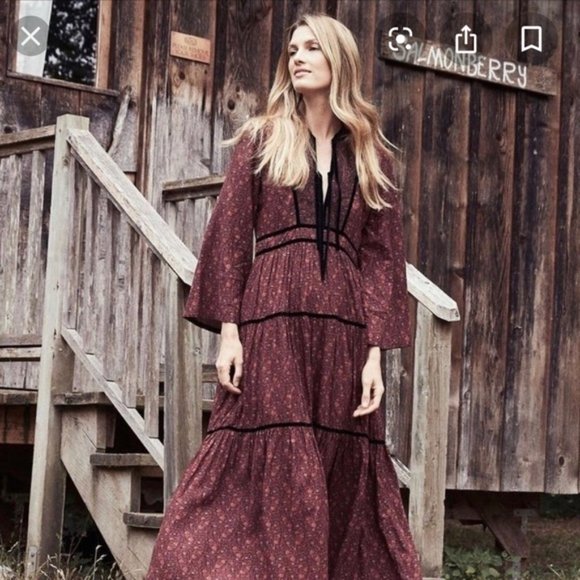 Doen Dresses & Skirts - DOEN Elix Paisley Print Long Dress Size: Small